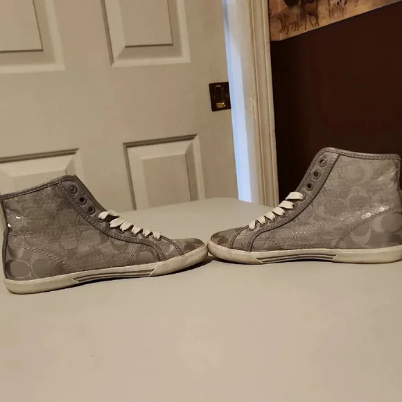 Coach Gray High-Top Sneakers - Picture 3 of 4